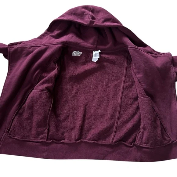 The North Face Size XS Womens Cotton Blend Asymmetric Zip Athletic Jacket - Picture 4 of 5